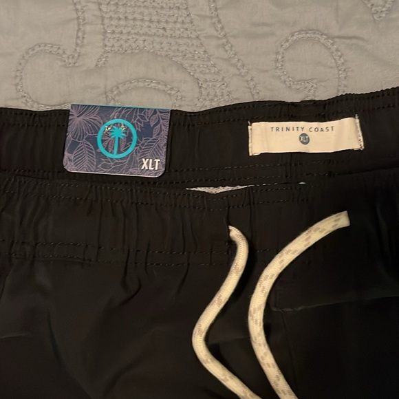 Trinity Coast XLT Solid Black Swim Trunks - Picture 3 of 5